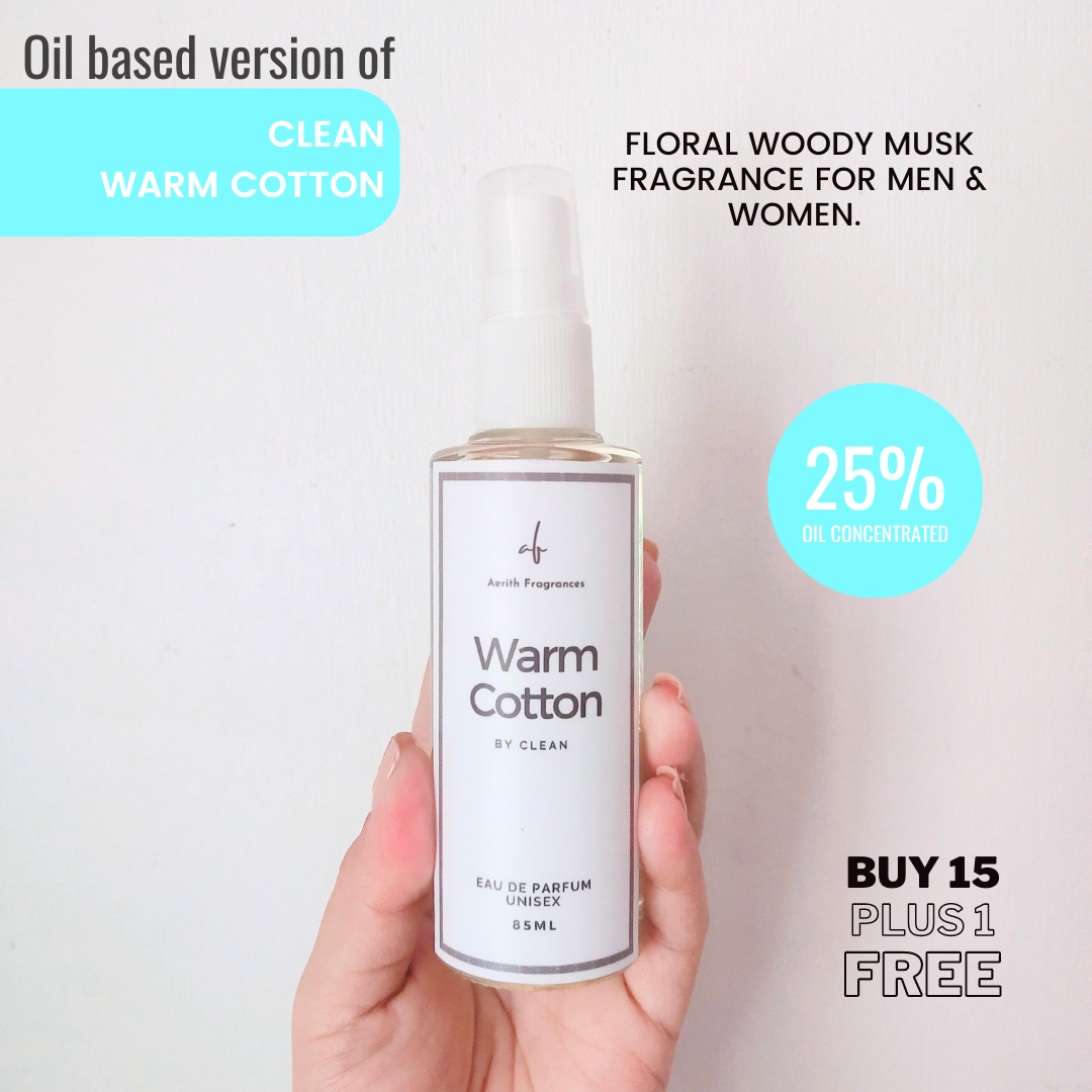 Clean warm outlet cotton fragrance