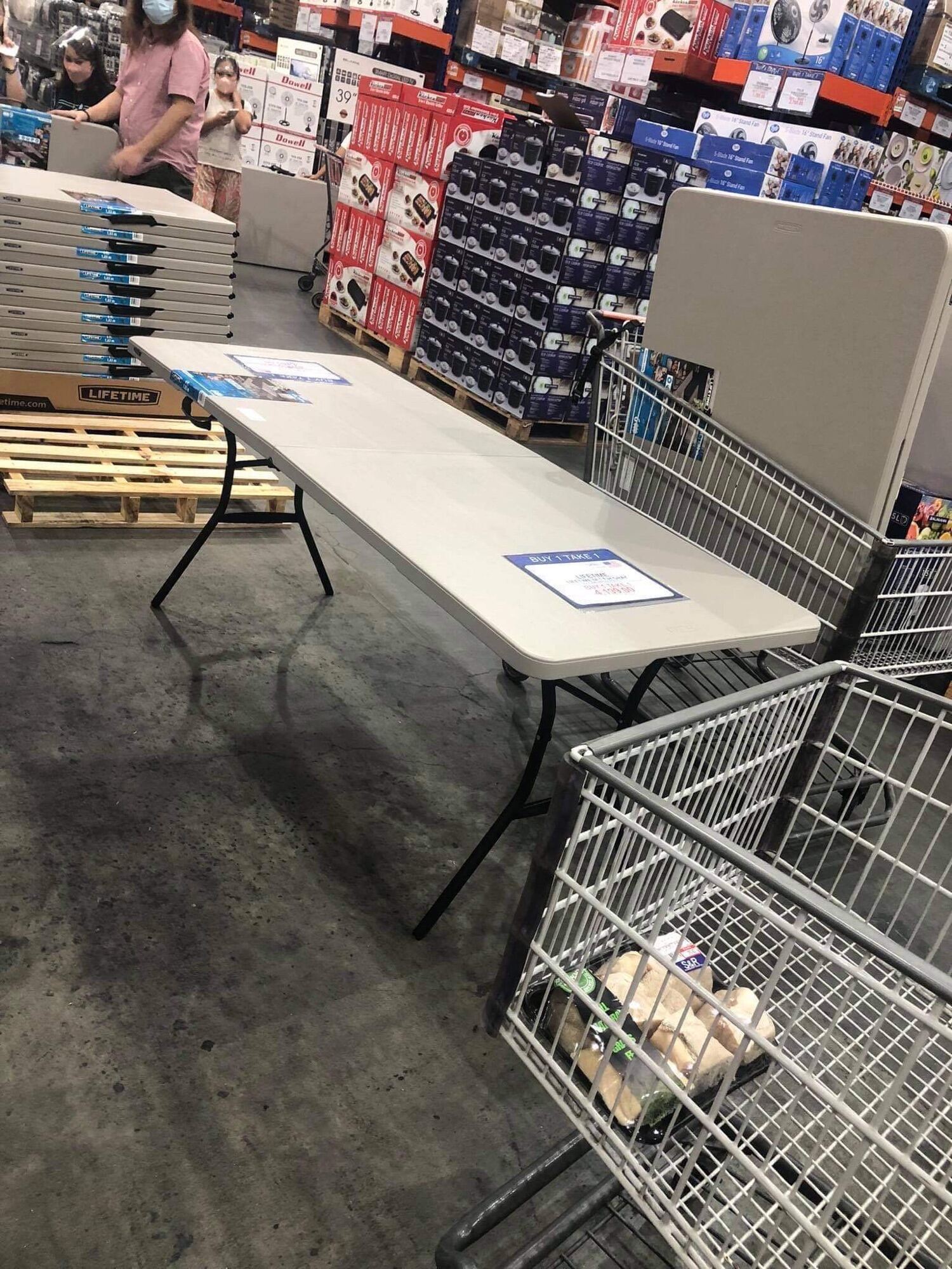 Lifetime table 6ft folding (white and gray) Lazada PH