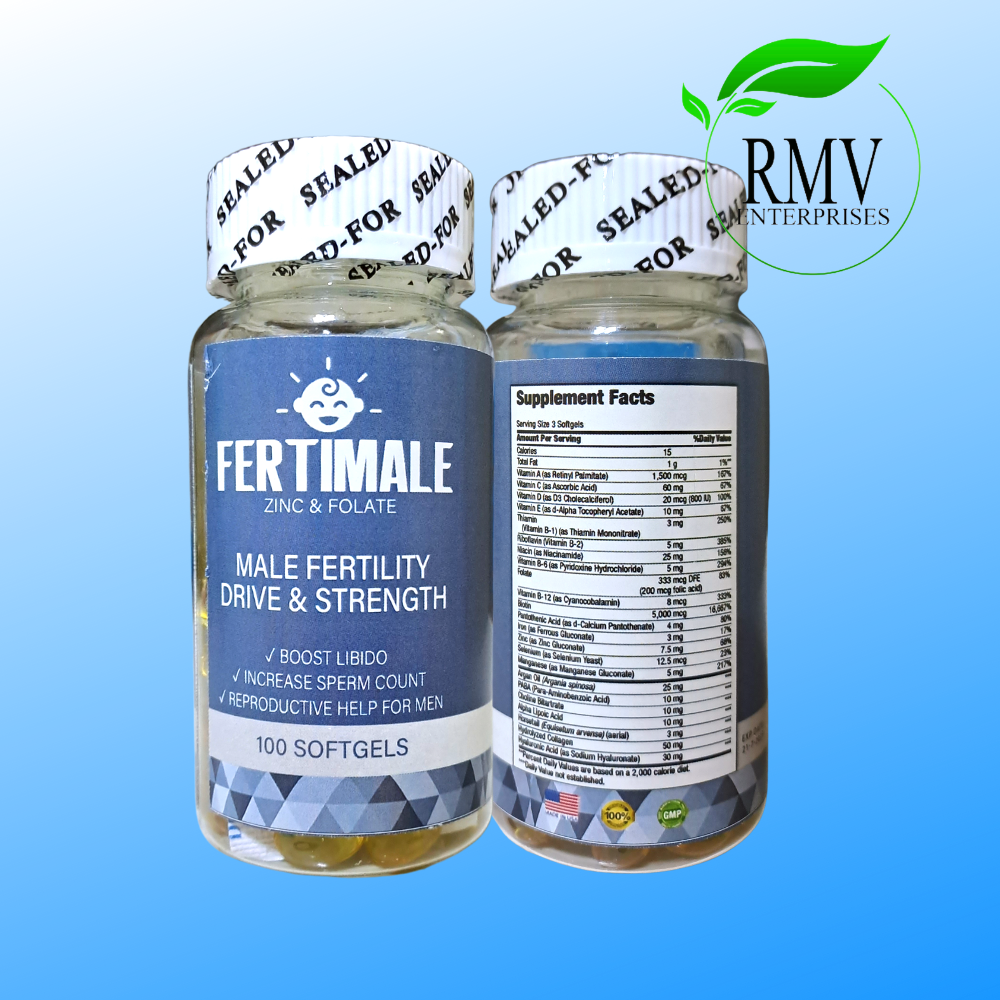 FERTIMALE Sperm Booster Zinc and Folate 100's Lazada PH