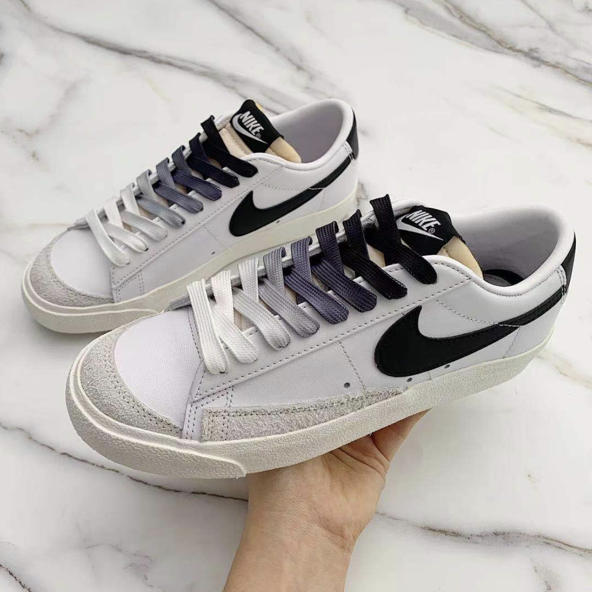 Nike blazer shop laces length