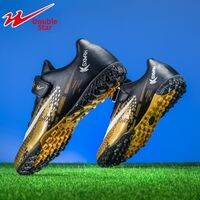DOUBLE STAR | TF Turf Youth Soccer Shoes For Competition Training Velcro Closure