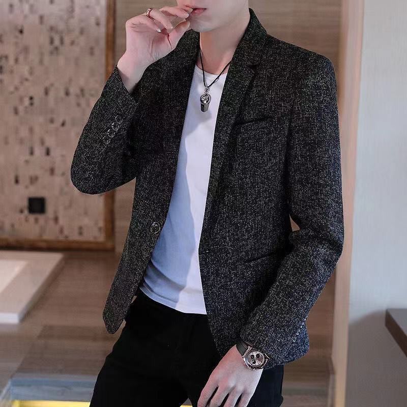 Korean Style Slim-Fit Men's Suit by 