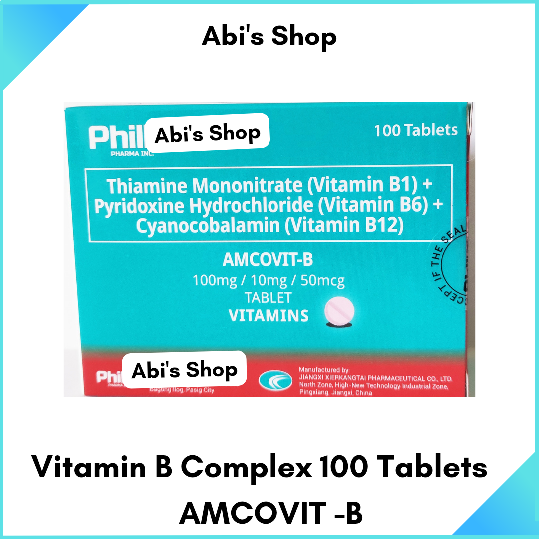 AMCOVIT B Complex 100 Tablets, Expiry: January 2027