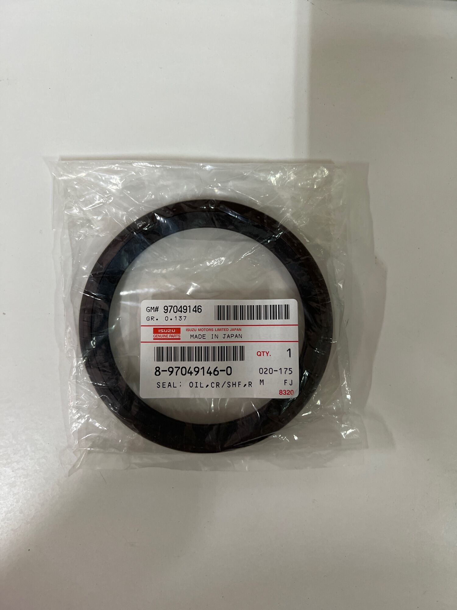 Genuine Isuzu Rear Crankshaft Oil Seal for Isuzu 4JA1 Engine, Isuzu