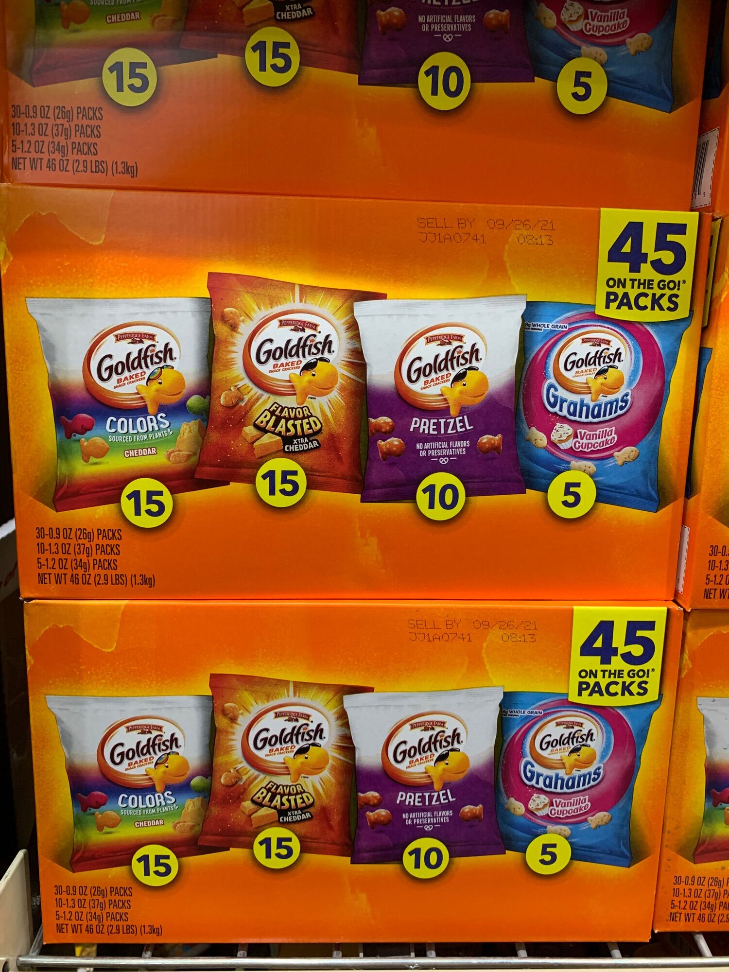 Pepperidge Farm Gold Fish Variety Pack 45ct Lazada PH