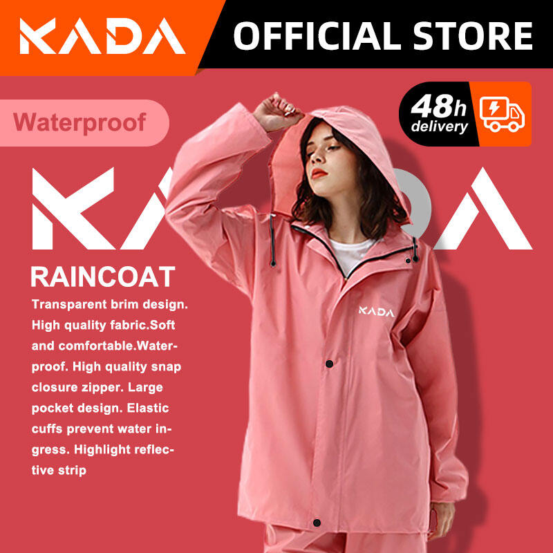 KADA Women's Waterproof Motorcycle Rain Suit with Reflectors