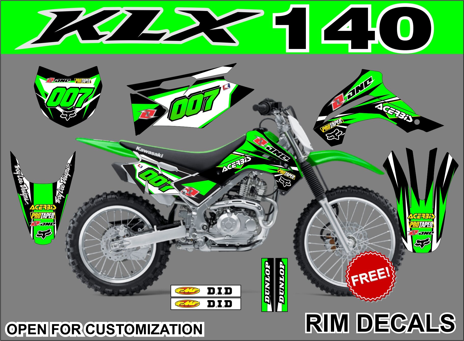 decal klx 140