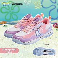 Kawasaki | SpongeBob Collaboration Breathable Badminton Shoes Lightweight Professional Training Competition Shoes 2025 New Model for Men Women Kids