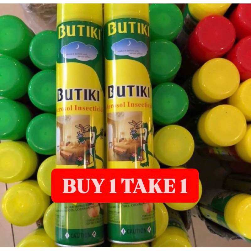 BUY 1 TAKE 1 BUTIKI Insecticide Spray Aerosol Insect Spray Mosquito Killer 750ml Insect Killer Spray