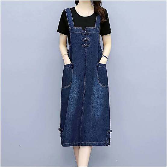 Shop Denim Pearl Dress Women Plus Size with great discounts and