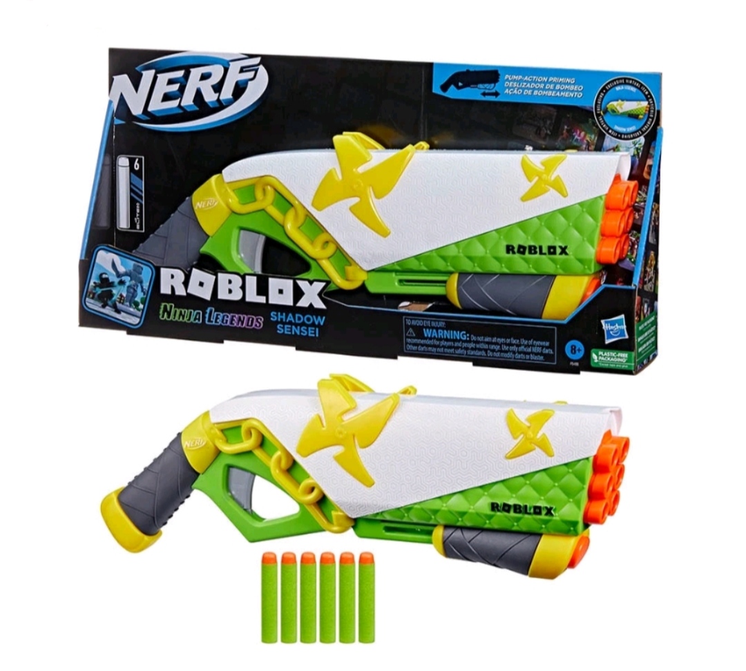 Lançador Nerf Roblox MM2: Dartbringer - Hasbro 6 Peças com Acessórios, Shopping