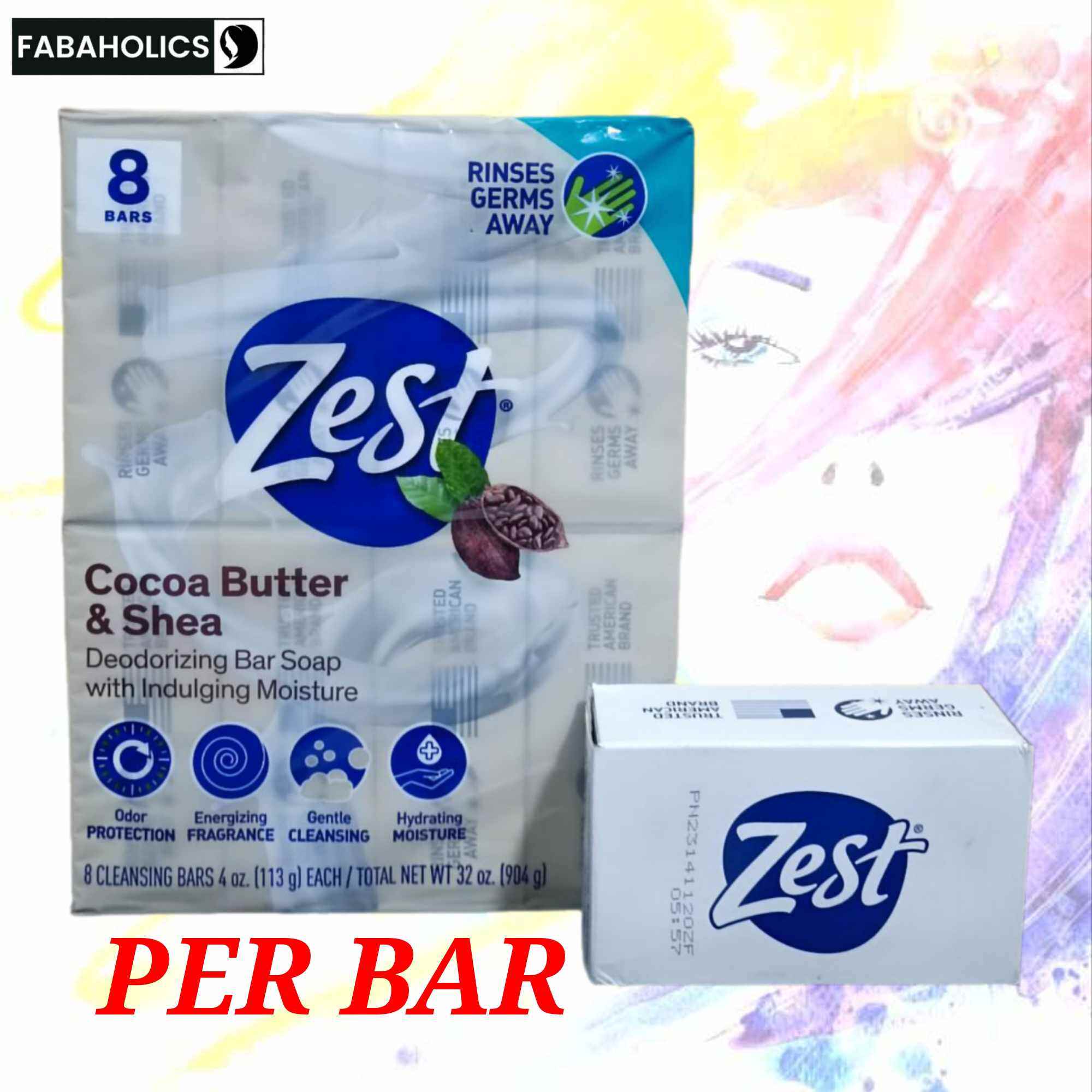 Zest Creamy Cocoa Butter & Shea Moisture-Rich Soap Bars, 2 ct - Ralphs