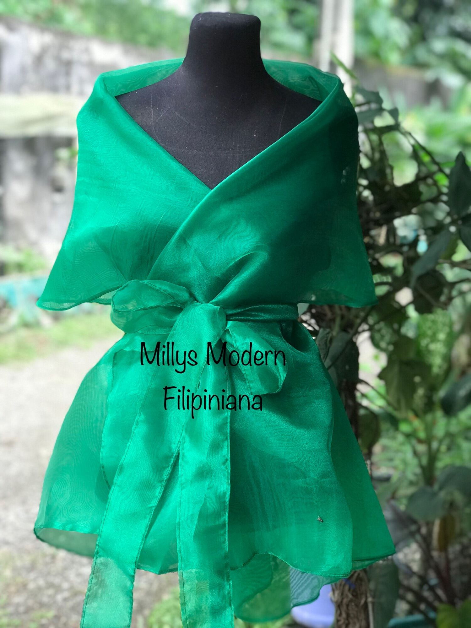 Filipiniana Top Emerald Green Dress Filipiniana Gown 