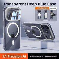 Ambrosi | Magnetic Thin Light Drop-proof Full-coverage Transparent Case for iPhone 17 Pro Max