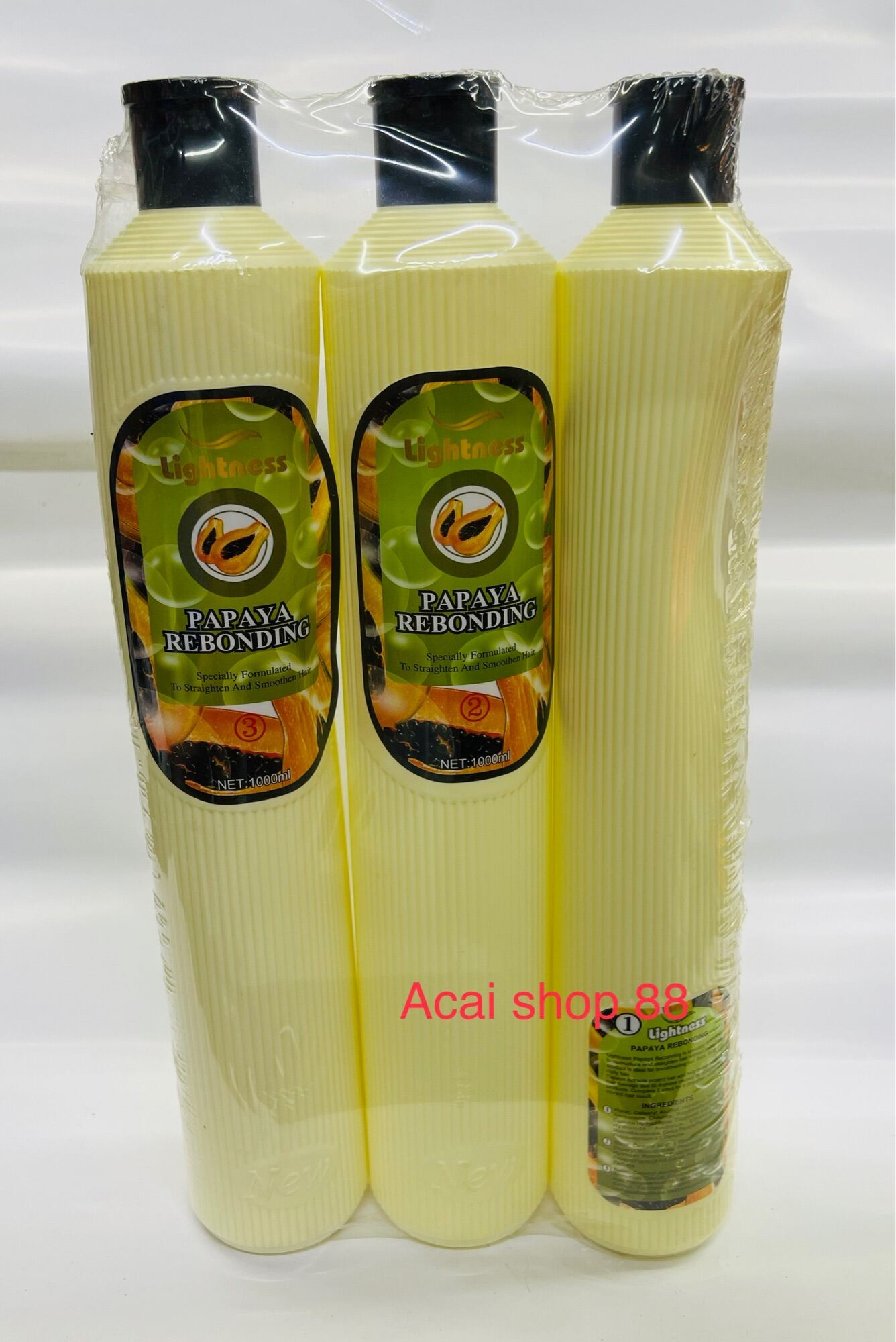 Lightness papaya 3in1 rebond lightness 3in1 papaya rebonding cream