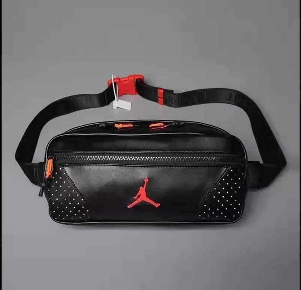 air jordan leather waist bag