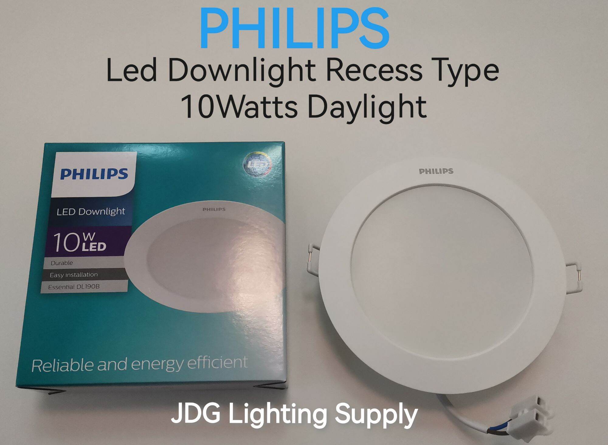 PHILIPS LED DOWNLIGHT RECESS TYPE 10WATTS DAYLIGHT 6500K Lazada PH