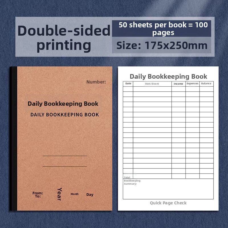 Daily Expense Ledger Household Finance Notebook