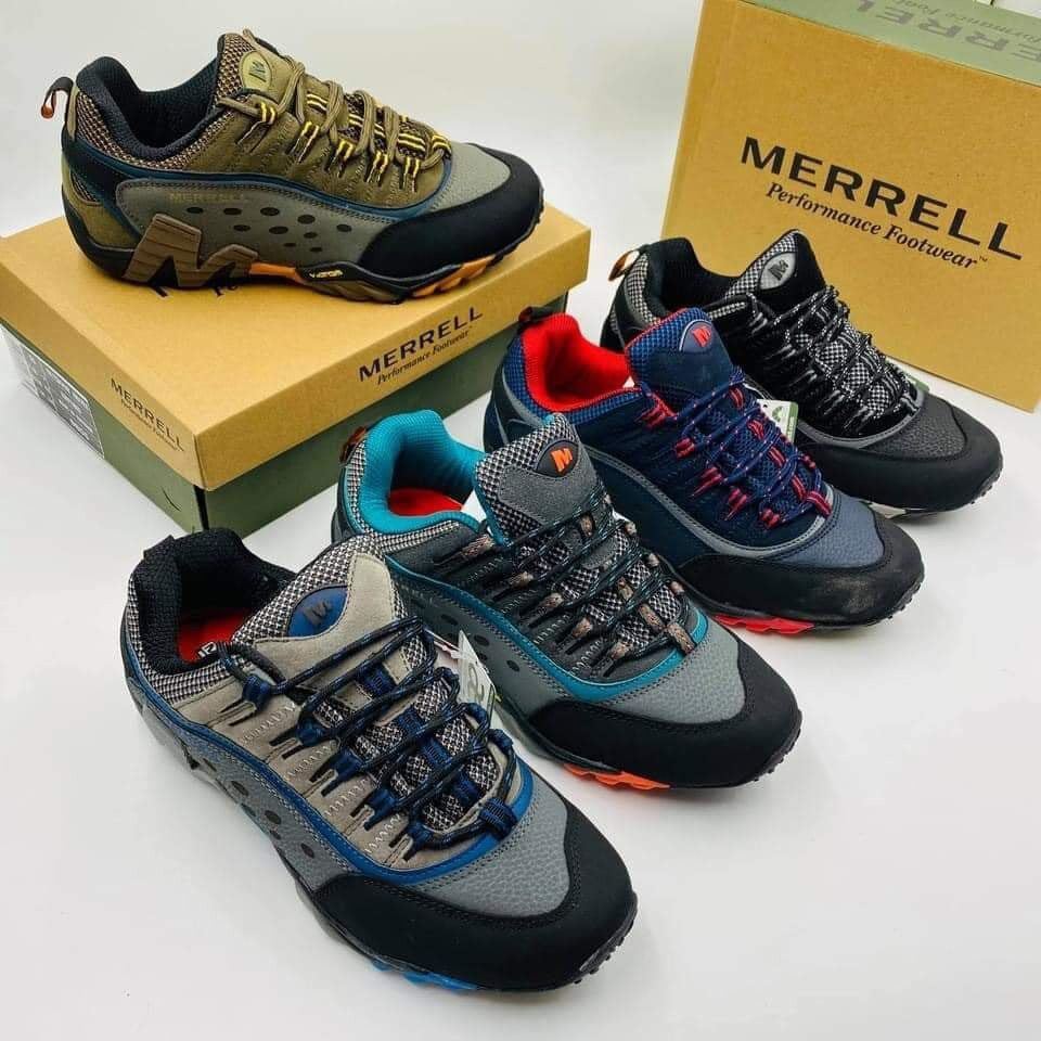 Merrel Men's Lace-Up Rubber Hiking and Sport Shoes