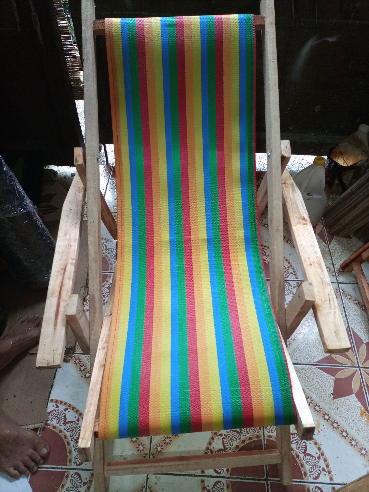 FOLDABLE RECLINING CHAIR RATTAN/NYLON or PLASTIC SOLIHIYA/PURE RATTAN