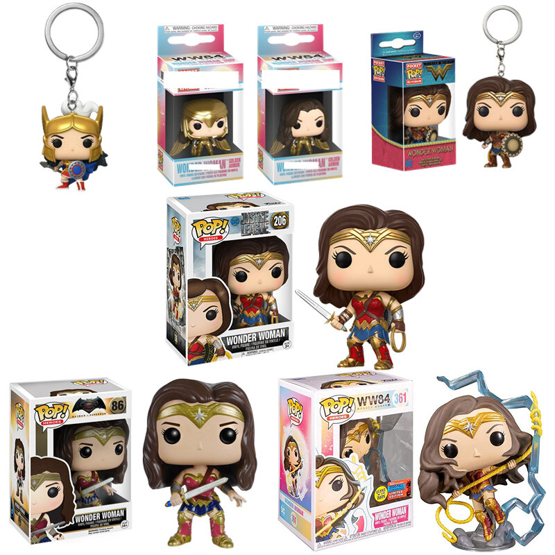 Portachiavi Funko pop Wonder Woman Portachiavi 80th Wonder Woman