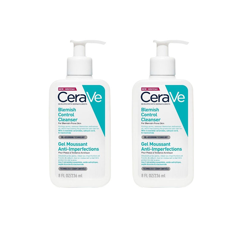 CeraVe Blemish Control Face Cleanser with 2% Salicylic Acid & Niacinamide  for Blemish-Prone Skin 236ml