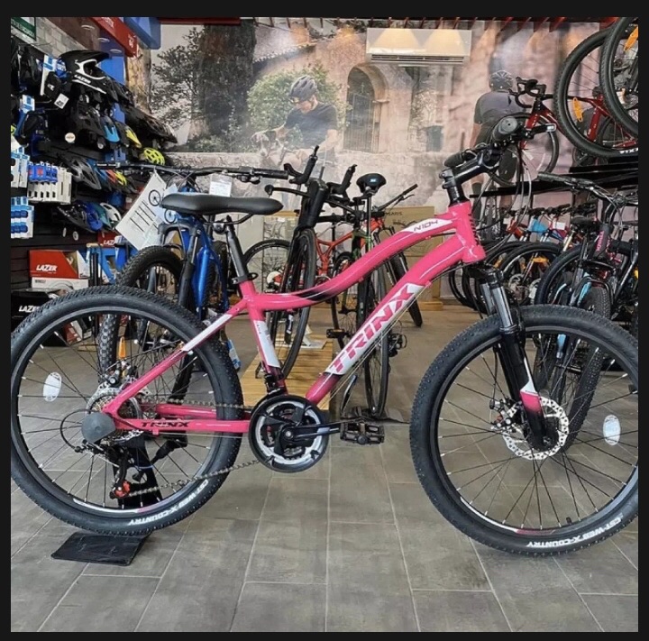 trinx mountain bike pink