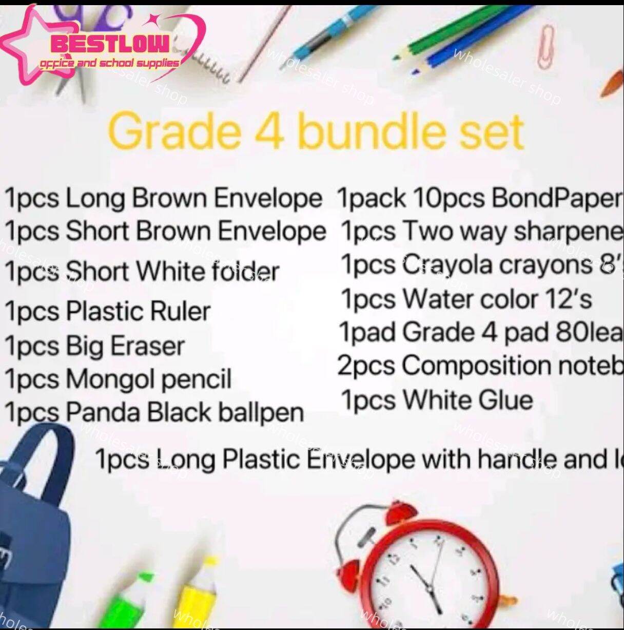 WS 16pcs School Supplies pack for grade 1 to high school COD Top Sale all in one