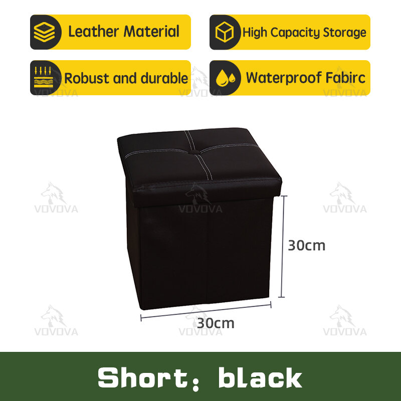 VOVOVA【Buy 1 Take 1】Ottoman storage box 110L waterproof storage stool ...