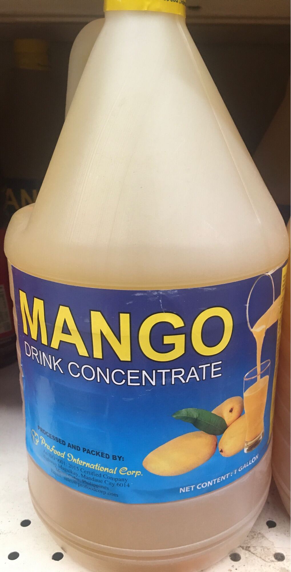 Mango Drink concentrate 1 Gallon Lazada PH