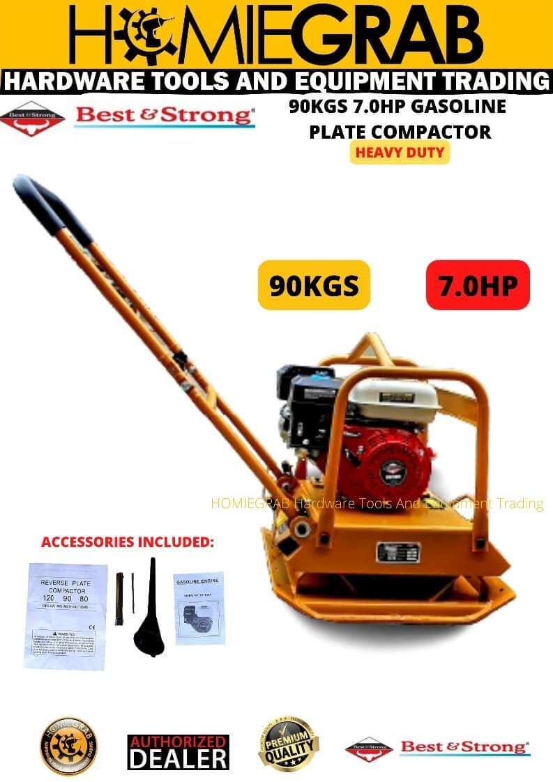 BEST & STRONG 90KGS 7.0HP Gasoline Plate Compactor‼️Heavy Duty‼️