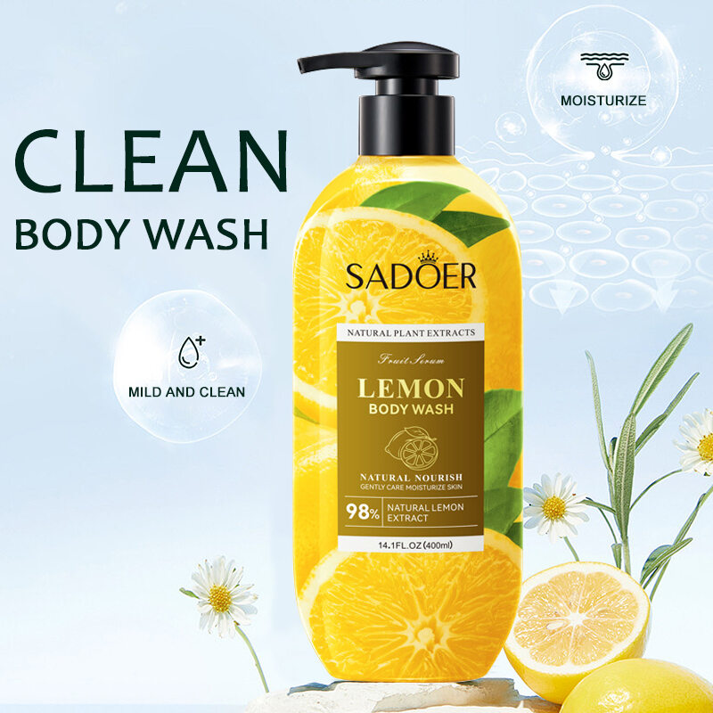 Lemon Scented Body Wash - Refreshing & Moisturizing 400ml