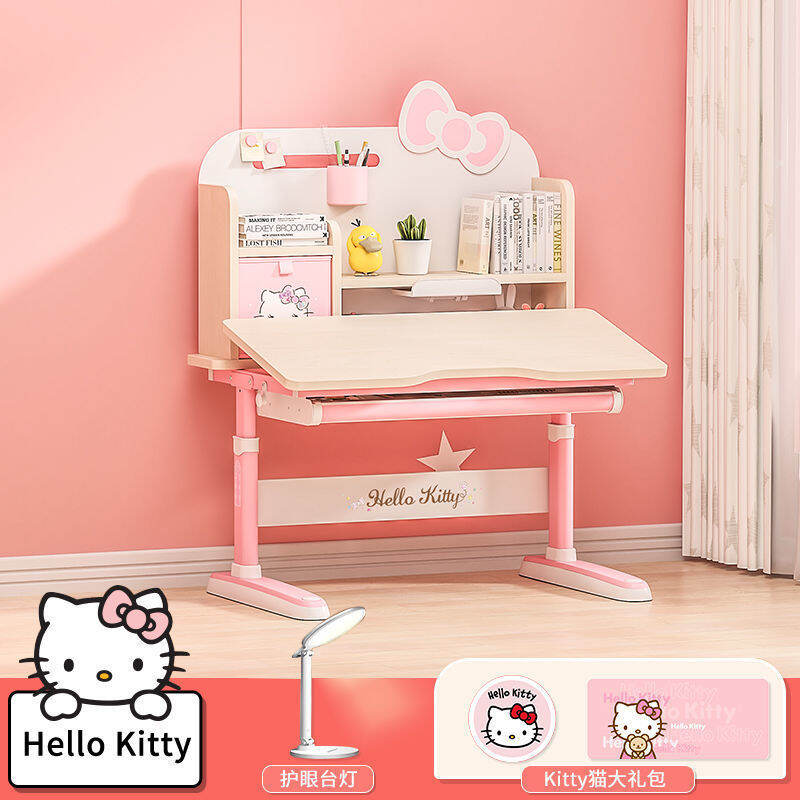 Hello kitty study table cheap and chair