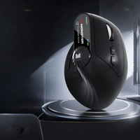 monster | Ergonomic Vertical Mouse Dual Mode Wireless Bluetooth Silent Quiet Operation for Laptop PC Office Work 10M Range Rechargeable Mouse