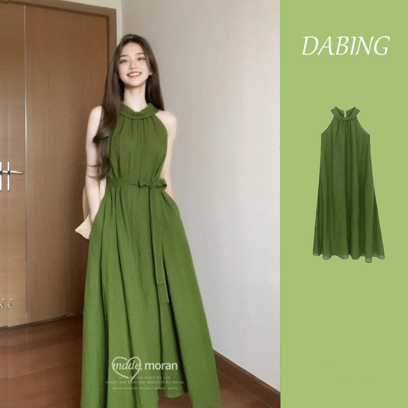 zalora green dress Zalora Dark Green Ruffled Dress main image 0