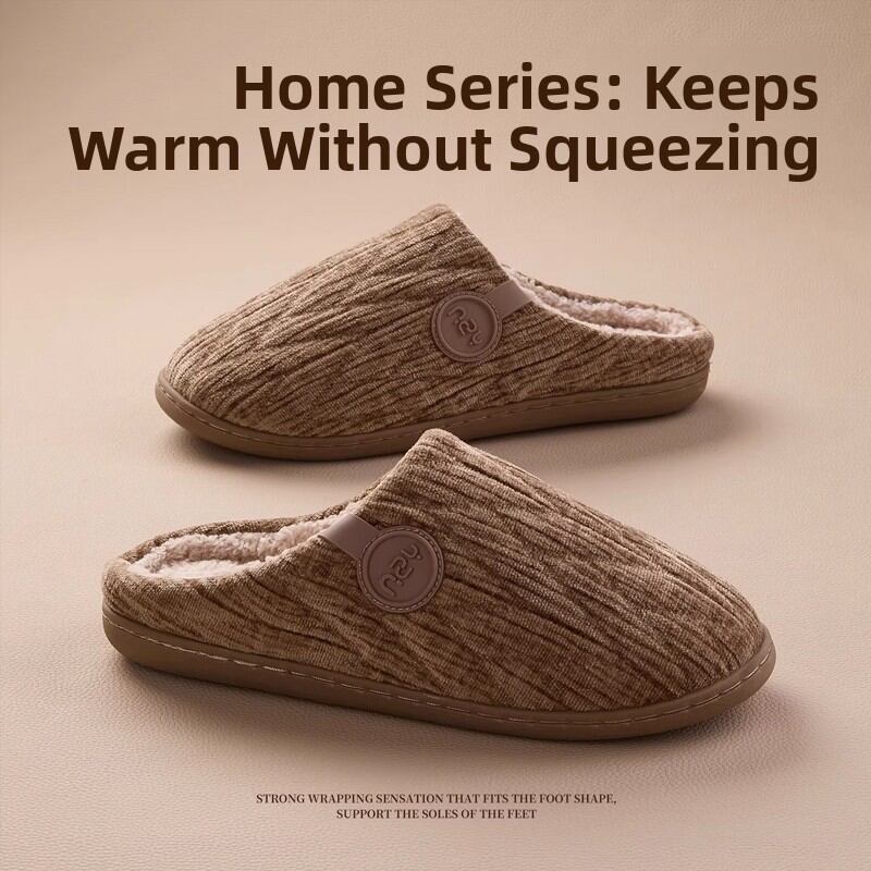 MONLEYTA | Soft Bottom Noiseless Cotton Slippers for Autumn and Winter Indoor Warmth - Brand MONLEYTA Presyo 4,421 Piso*Libreng Shipping