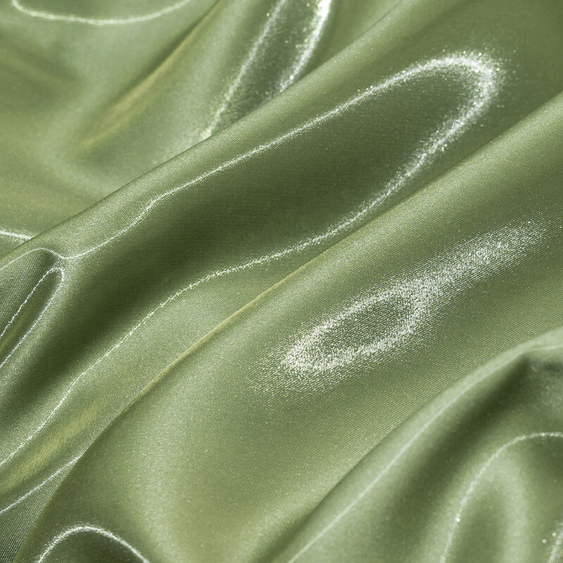 Super Bright Liquid Glossy Satin Thick Silky Wedding Dress Fabric