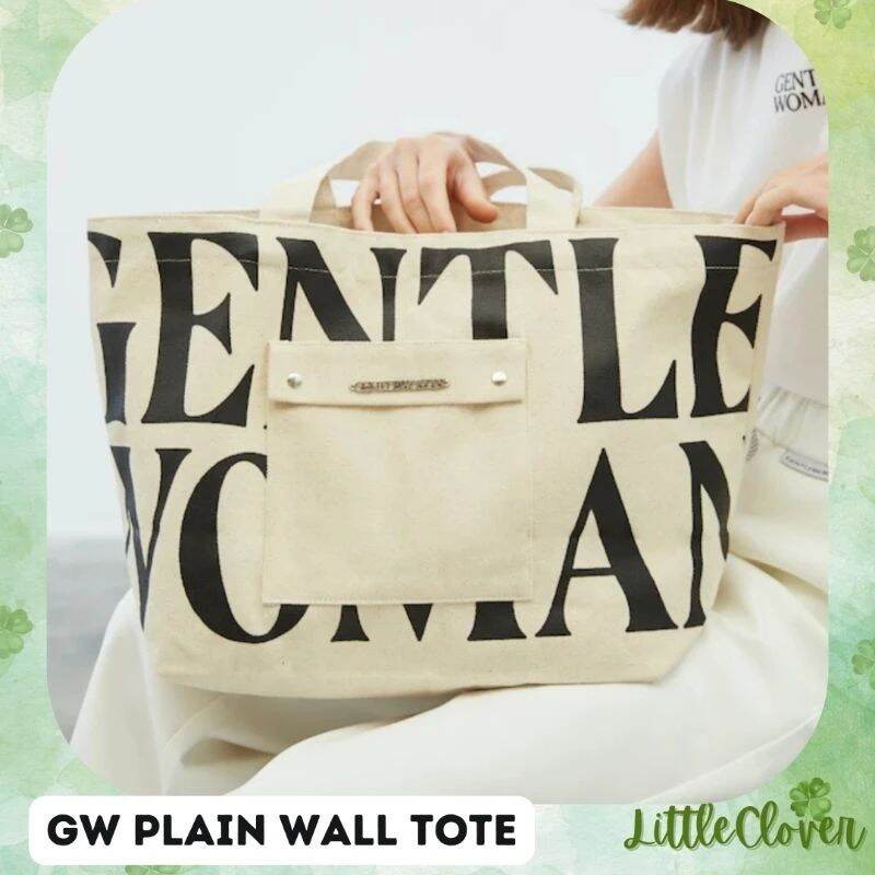 ONHAND NEW! GENTLEWOMAN GW PLAIN AND PAINTED WALL TOTE BAG