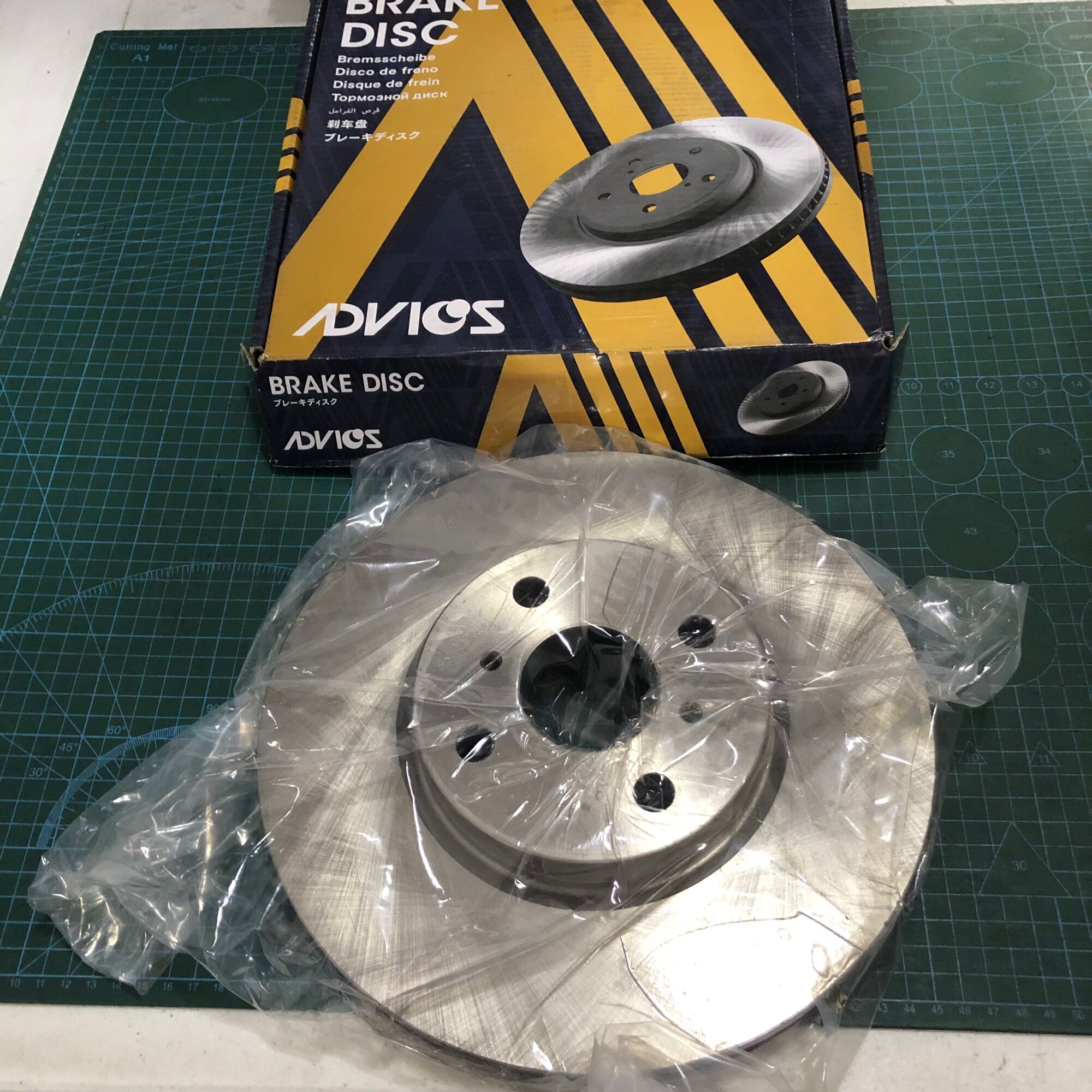 GENUINE/ORIGINAL ADVICS FRONT DISC BRAKE ROTOR FOR TOYOTA VIOS 2008 ...