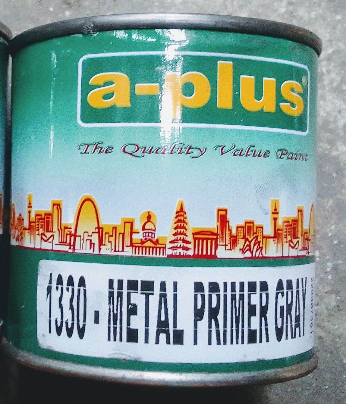 APLUS/APLUS METAL PRIMER RED OXIDE(1310) / GRAY(1330) ANTI RUST 1/4 LITER Lazada PH