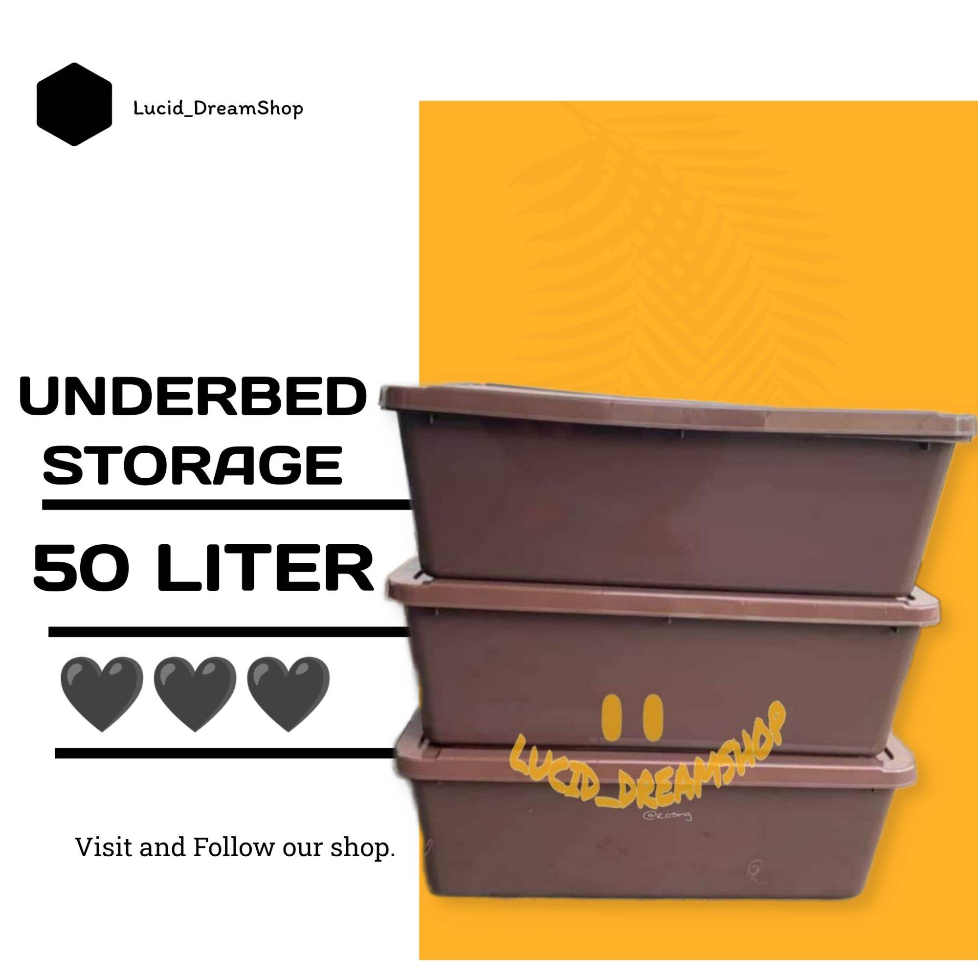 Under bed Storage Box 50L Lazada PH