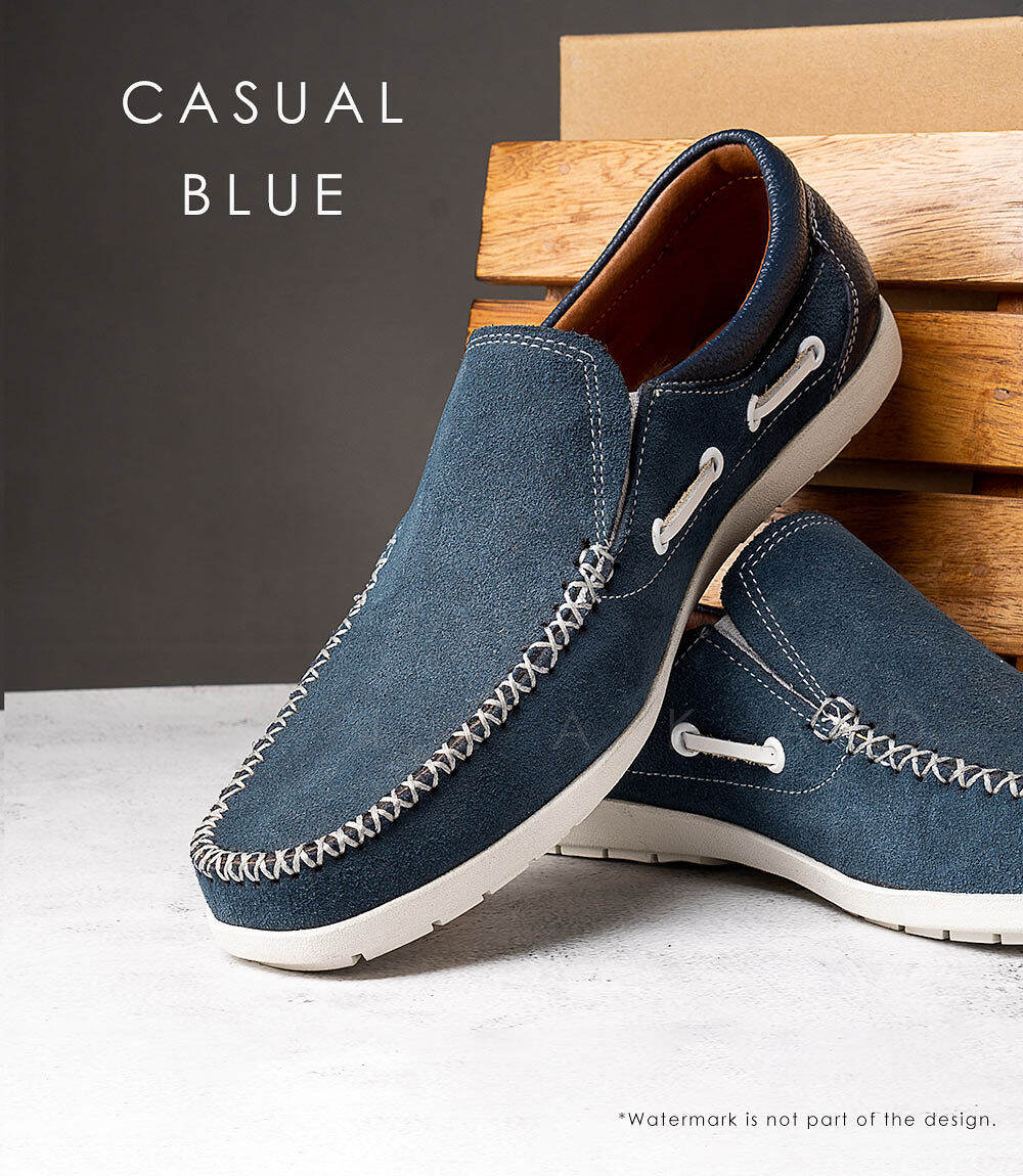 Ilakad Casual Blue Casual Slip On Shoes Men Lazada PH