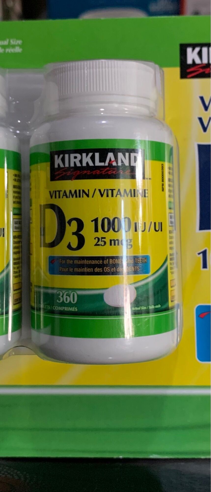 Kirkland Vitamin D3 1000IU (25mcg) tab Lazada PH