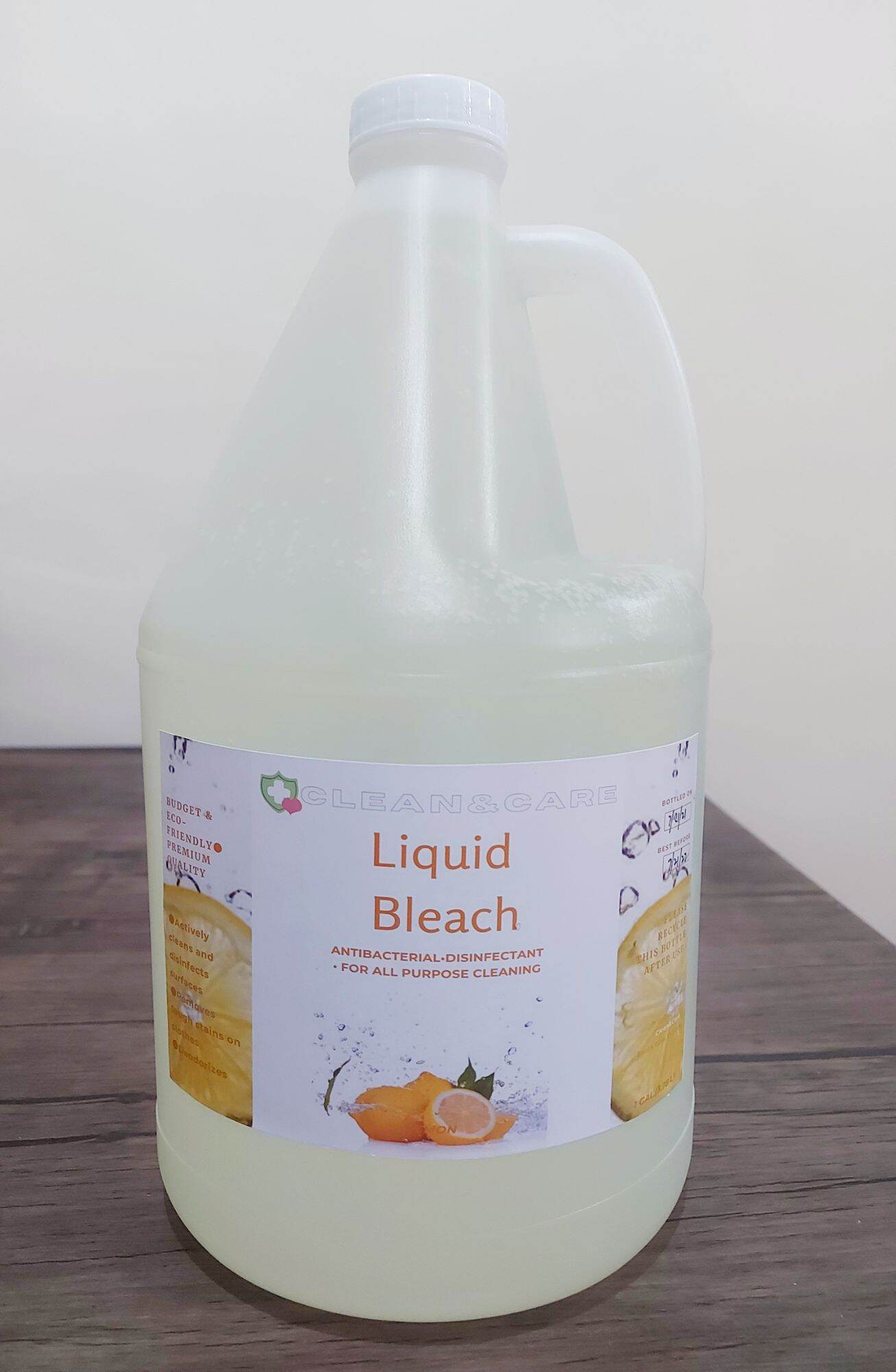 Clean&Care Liquid Bleach 1 Gallon(3.78L) Disinfectant•Antibacterial