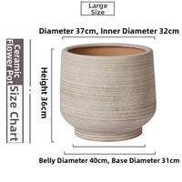 jeagutt | Nordic Style Large Ceramic Plant Pot Porcelain