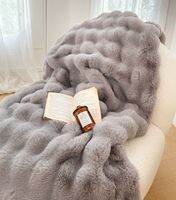 NAIYOUCHENG | Thickened Rabbit Fur Coral Fleece Blanket