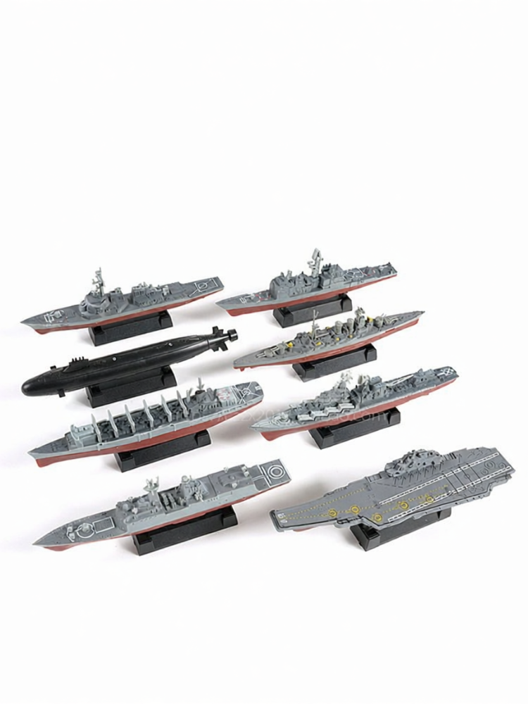4D Assembly Military Toy Ship Model Aircraft Carrier Nuclear Submarine ...