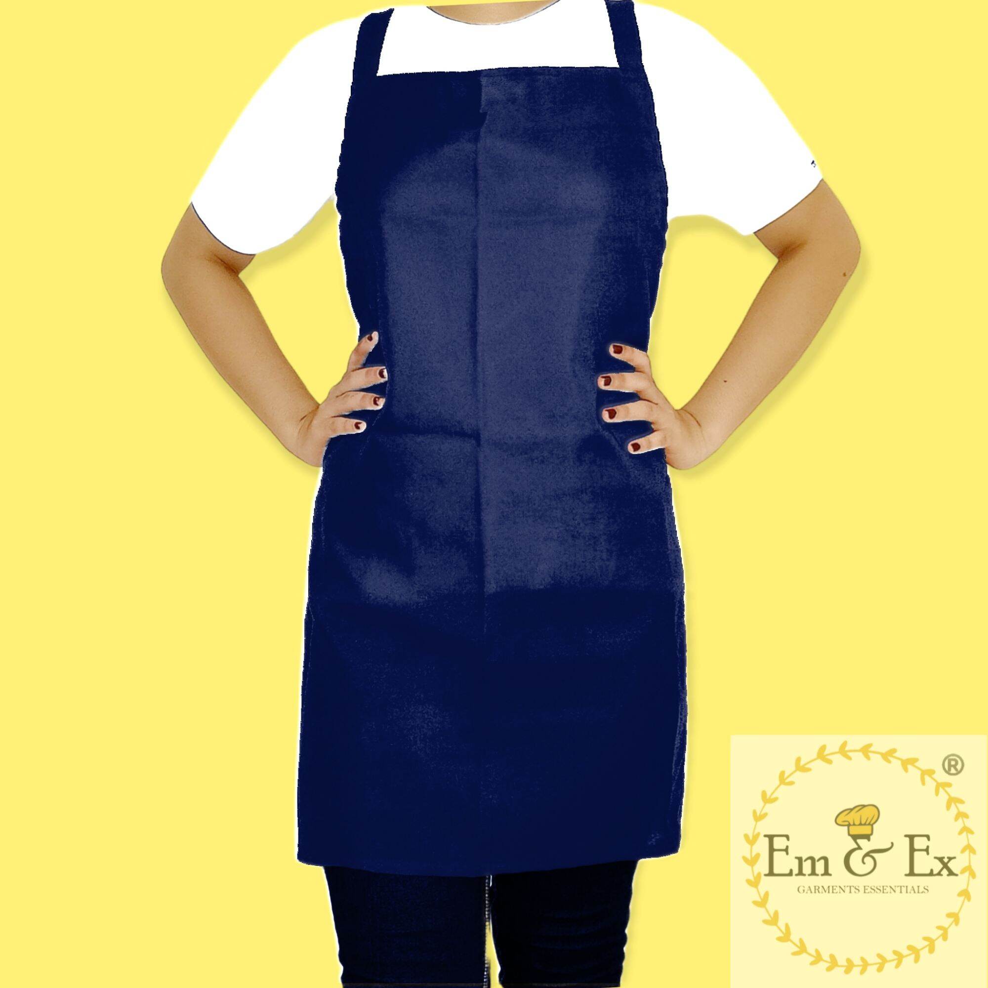 Aprons Adjustable Navy Blue Crossback Kitchen Aprons | Lazada PH