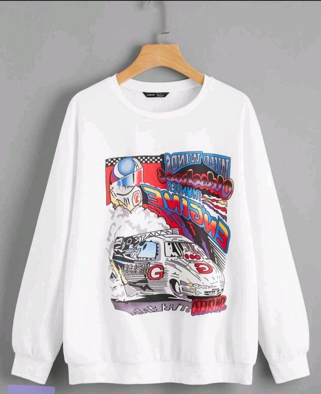 Original Shein Letter Graphic Pullover 