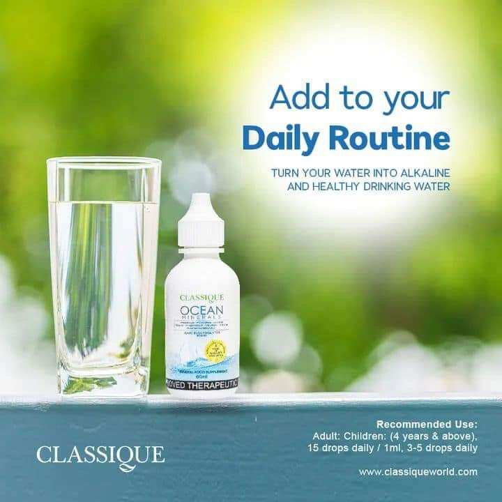 OCEAN MINERALS by Classique Herbs 60ml BIG bottle & 30ml Small bottle. 